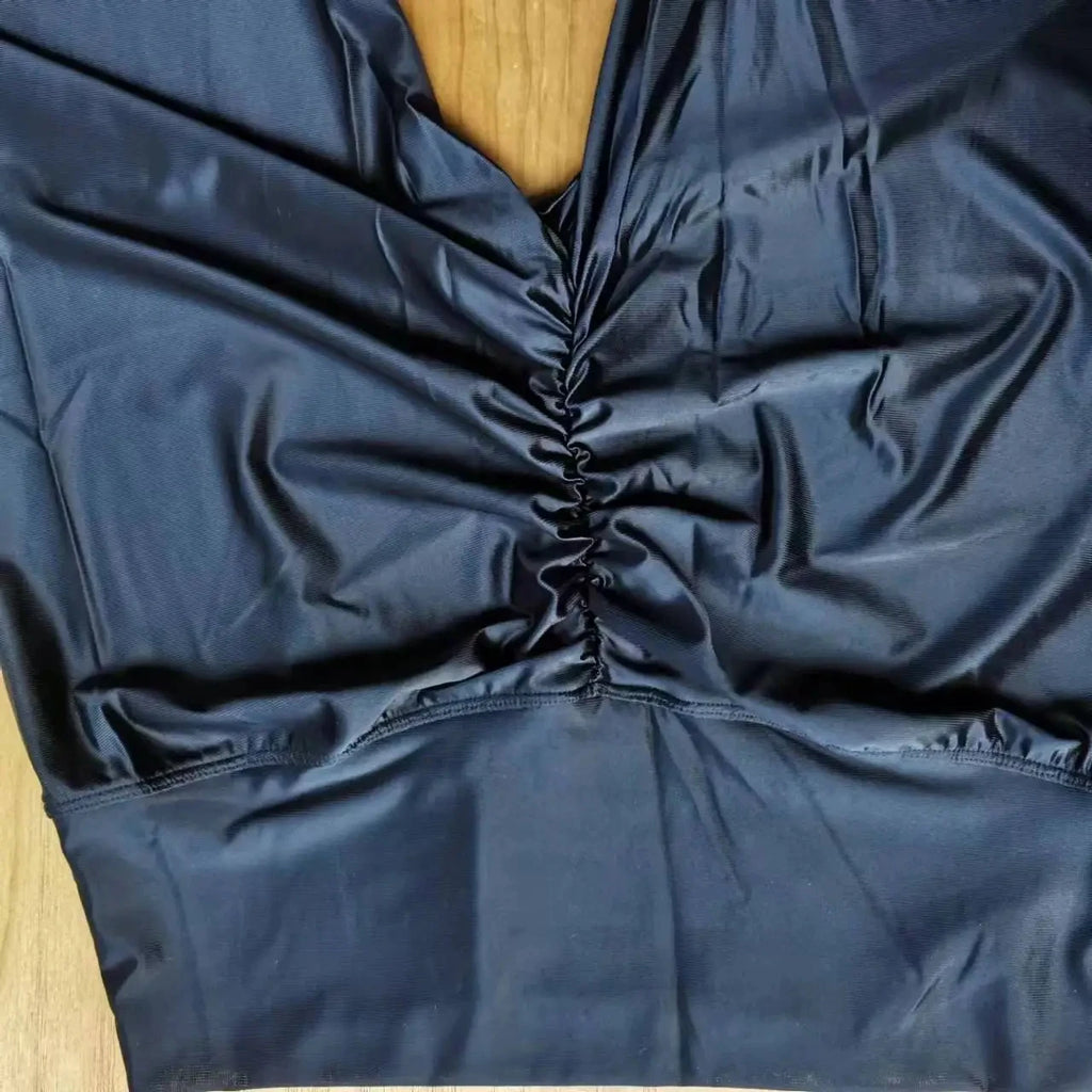 Women's Satin Glossy High Waist Cargo Pants Sexy Silk Yoga Sports Leggings Opaque Fitness Tights Lady's Leggings Stockings